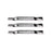 3 Pack Standard-Lift Heavy Duty Lawn Mower Blades Fits Country Clipper H-1667