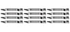 12 Pack High-Lift Heavy Duty Lawn Mower Blades Fits Grasshopper 320243 320245