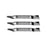 3 Pack High-Lift Heavy Duty Blades For Snapper Kees 1696323YP 7-9222 7079371BMYP