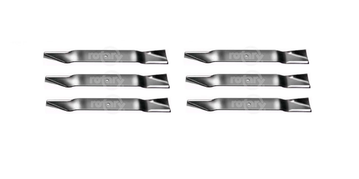 6 Pack High-Lift Heavy Duty Lawn Mower Blades Fits Woods Hesston 70142