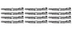 12 Pack Lawn Mower Blades Fits John Deere M115495