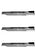 3 PK Mower Blade Fits John Deere AM104489 PC2003 32" 36" 48" 52"