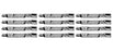 12 Pack Mulching Blades Fits Windsor 50-2810