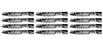 12 Pack Mulcher Blades Fits Exmark 103-6582-S 103-6584-S 633484