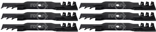 6 Mulching Blades For JD M115496 F525 F710 F735 GS25 GS75 LX288 2554 335 345 445