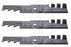 3PK Mulching Blades 14-1/2"X 5/8" For Dixie Chopper 30227-42 Windsor 51-1595