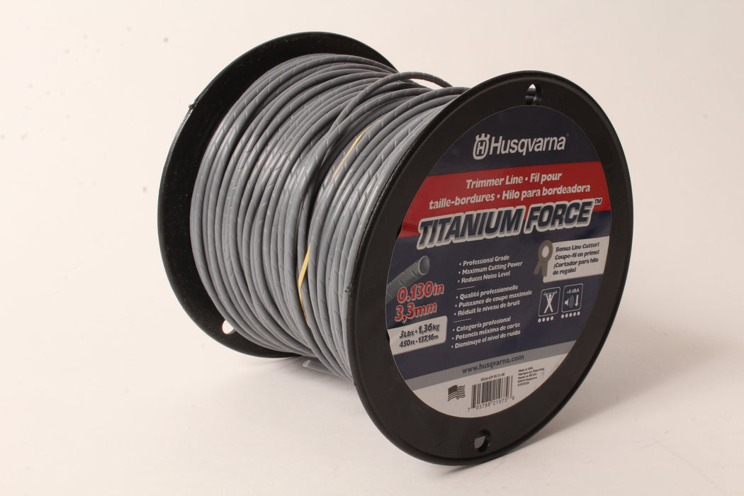 Husqvarna 639005108 Commercial Grade Titanium Force .130 3lb Trimmer Line Spool