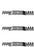 3 Pack Copperhead Mulching Blade For John Deere19-1/2"X11/16"