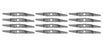 12 Pack Lawn Mower Blades Fits Honda 72531-VE2-010 72531-VE2-020 72531-VH7-000