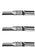 3PK Rotary 6436 Blades 16-31/32"X 1/2" Excel Fits Hustler 767111