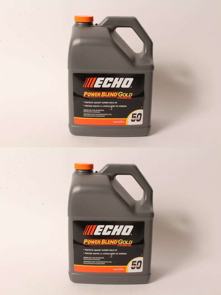 2 PK Echo 6450050G PowerBlend Gold 1 Gallon 2-Cycle 2-Stroke Oil Blend Mix 50:1