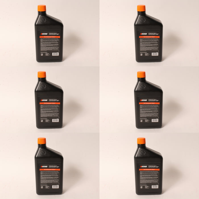 6 PK Genuine Echo 6459012 1 Quart Bottle Premium Bar & Chain Oil Lube