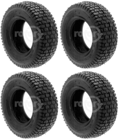 4 PK Turf Tread 16x7.50x8 2-Ply Tubeless Tire