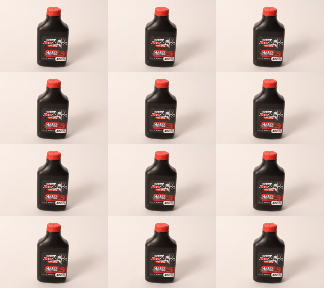 12 PK Echo 6550002 Red Armor 5.2 oz 2-Cycle Oil Blend Mix for 2 Gallons 50:1