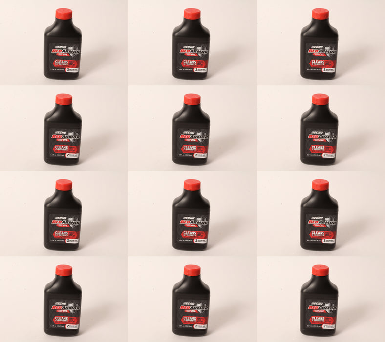 12 PK Echo 6550002 Red Armor 5.2 oz 2-Cycle Oil Blend Mix for 2 Gallons 50:1