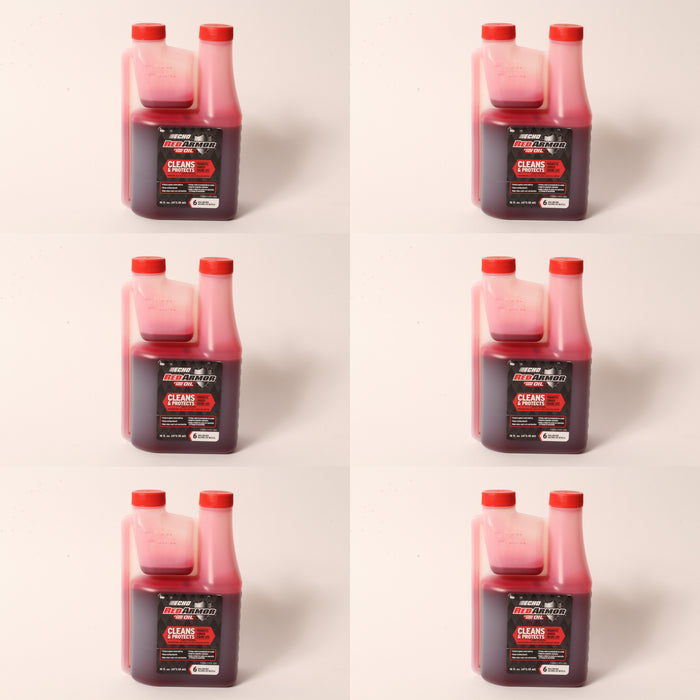 6 PK Echo 6550006 Red Armor 16 oz 2-Cycle Oil Blend Mix Squeeze Bottle 50:1