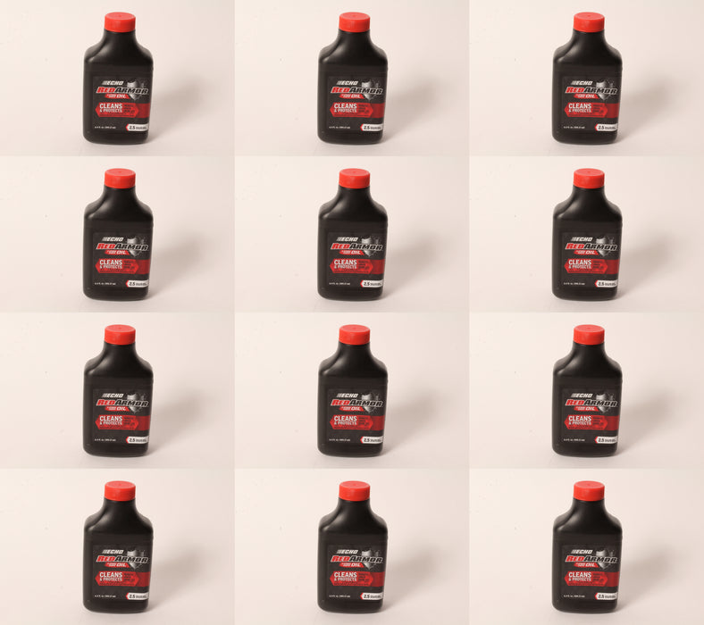 12 PK Echo 6550025 Red Armor 6.4 oz 2-Cycle Oil Blend Mix for 2-1/2 Gallons 50:1