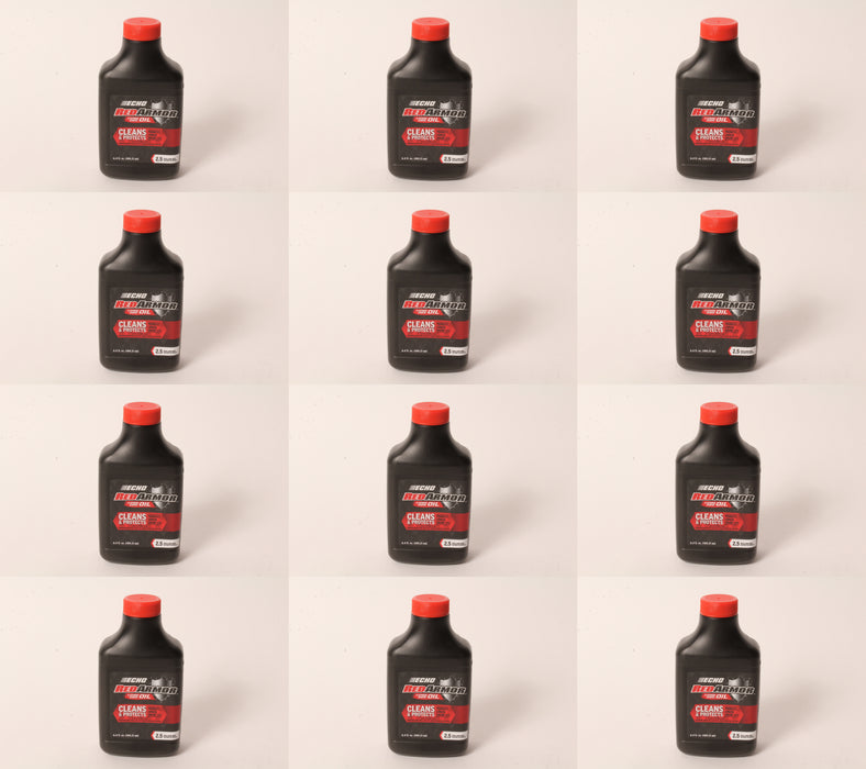 12 PK Echo 6550025 Red Armor 6.4 oz 2-Cycle Oil Blend Mix for 2-1/2 Gallons 50:1