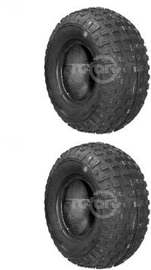 2 PK Knobby Tread 2-Ply Tubeless Tire 145x70x6 Fits Bristers Thunder Kart