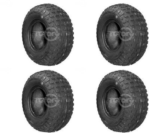 4 PK Knobby Tread 2-Ply Tubeless Tire 145x70x6 Fits Bristers Thunder Kart