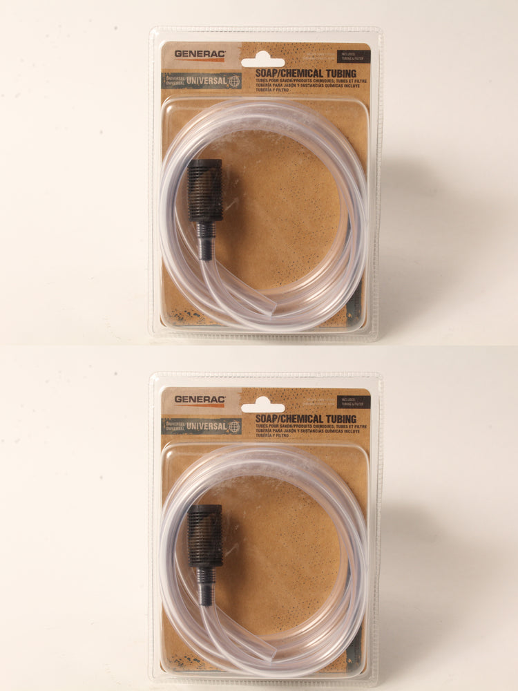 2 PK Genuine Generac 6645 Soap & Chemical Tubing & Filter OEM