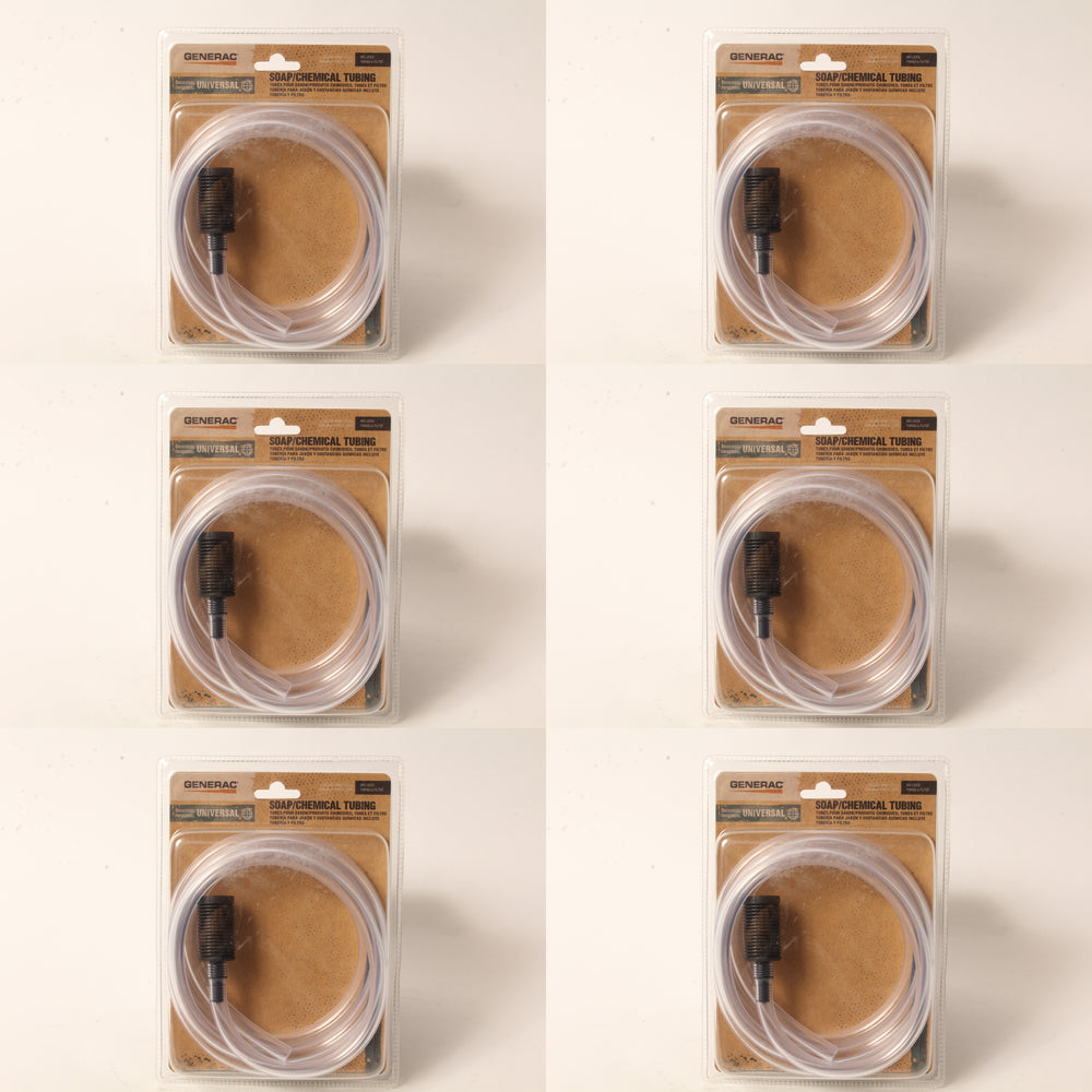 6 PK Genuine Generac 6645 Soap & Chemical Tubing & Filter OEM