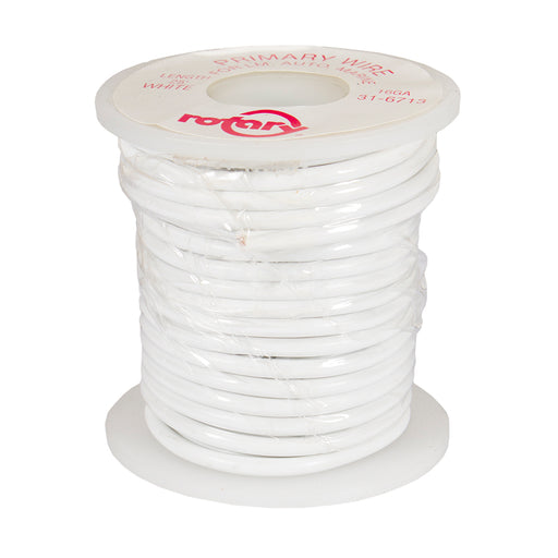 Rotary 6713 Primary Wire White 16 Awg 25'