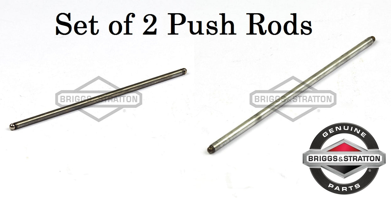 Genuine Briggs & Stratton 690981 Steel & 690982 Aluminum Push Rod Set ...