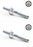 2 Pack Genuine Briggs & Stratton 691095 Rocker Arm Stud Replaces 94555 OEM