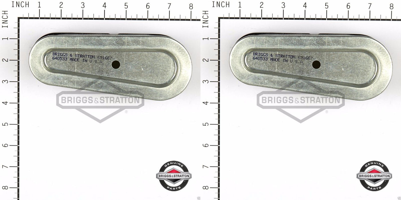 2 Pack Genuine Briggs & Stratton 691667 Air Filter Replaces 493910 OEM
