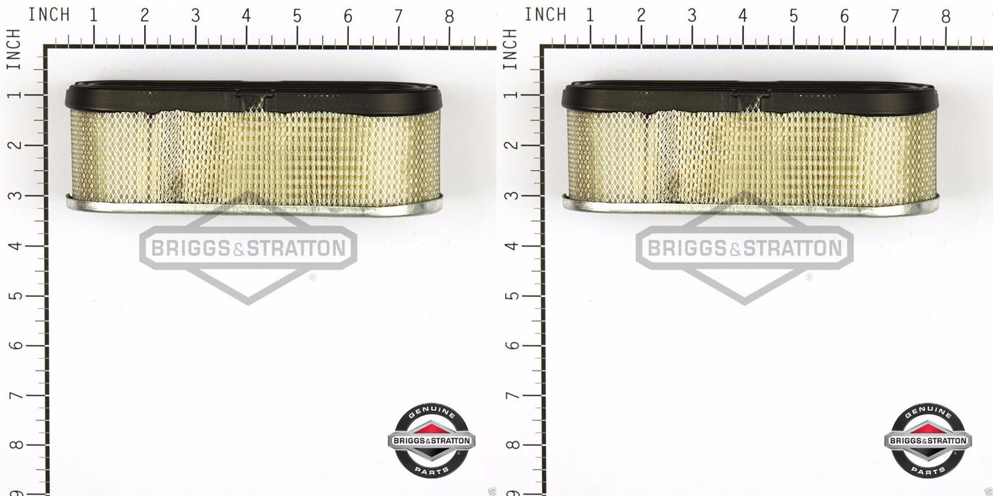 2 Pack Genuine Briggs & Stratton 691667 Air Filter Replaces 493910 OEM