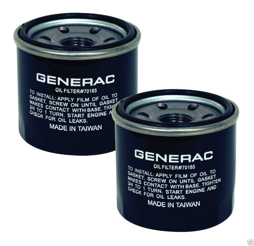 2 Pack Genuine Briggs & Stratton 70185GS Oil Filter Fits Generac OEM