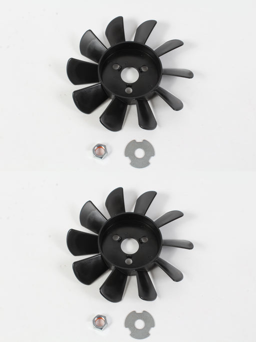 2 Pack Genuine Hydro Gear 70579 7" Transmission Fan Kit with Washer & Nut OEM