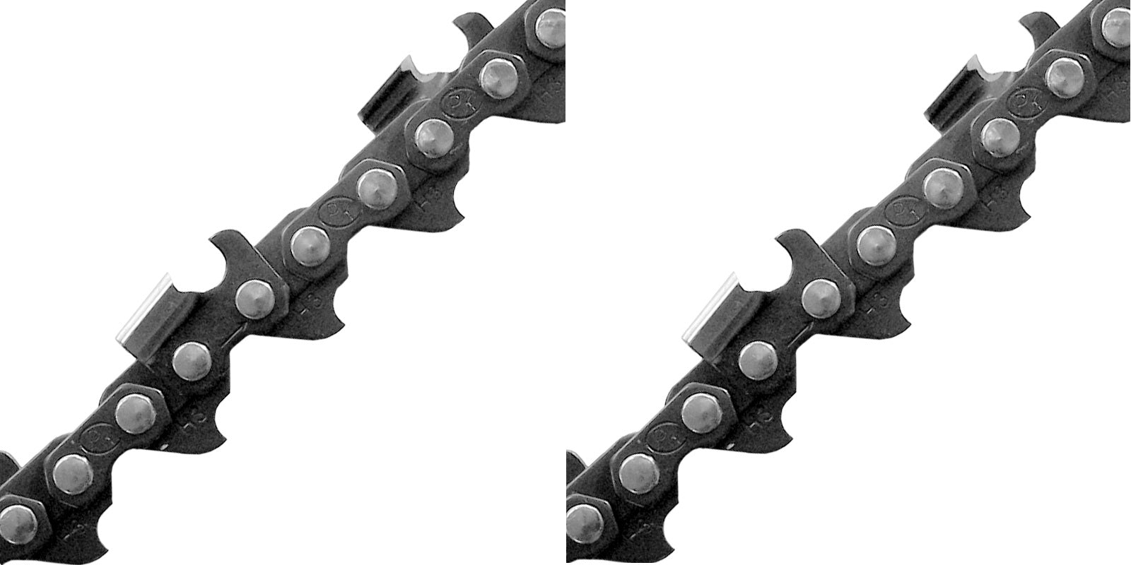 2 Pack Laser 71231 20" 3/8" .050 72DL Pro-Kut Semi Chisel Chainsaw Chain Loop