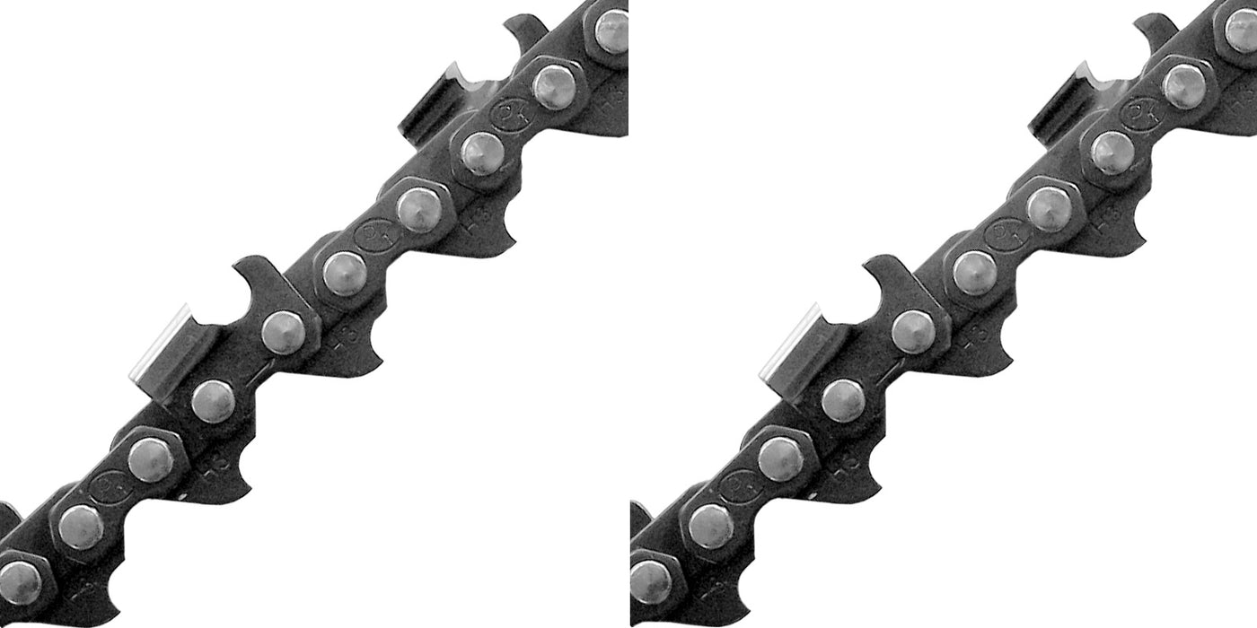 2 Pack Laser 71233 20" 3/8" .058 72 DL Pro-Kut Semi Chisel Chainsaw Chain Loop