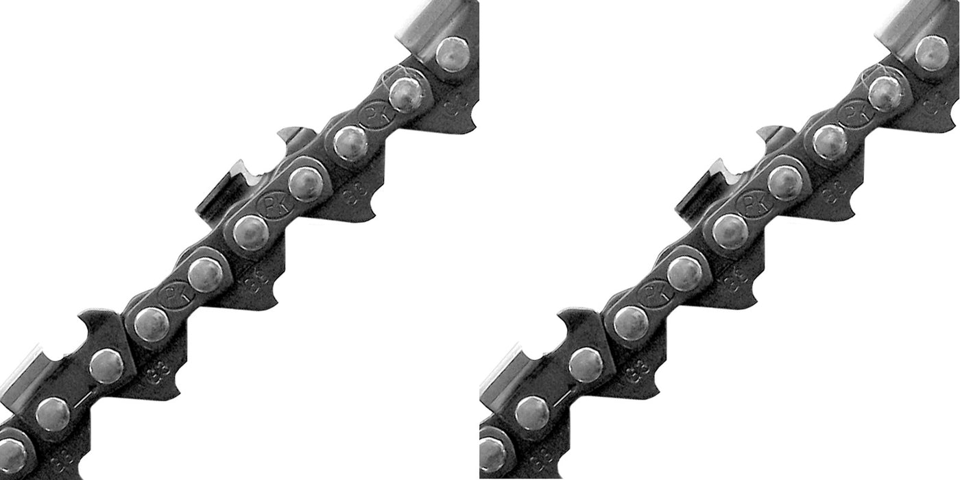 2 Pack Laser 71247 18" .325" .063 74 DL Pro-Kut Semi Chisel Chainsaw Chain Loop