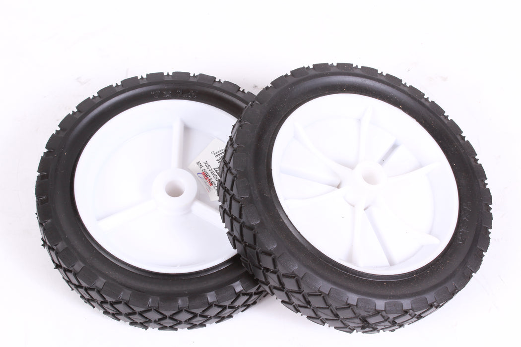 2 Pack Martin 715P-OF Universal Plastic Wheel 7 x 1.50 Diamond Tread 1/2" Bore