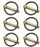 6 PK Quick Lynch Pin Fits Exmark 1-809020 809020 Scag 04066-01