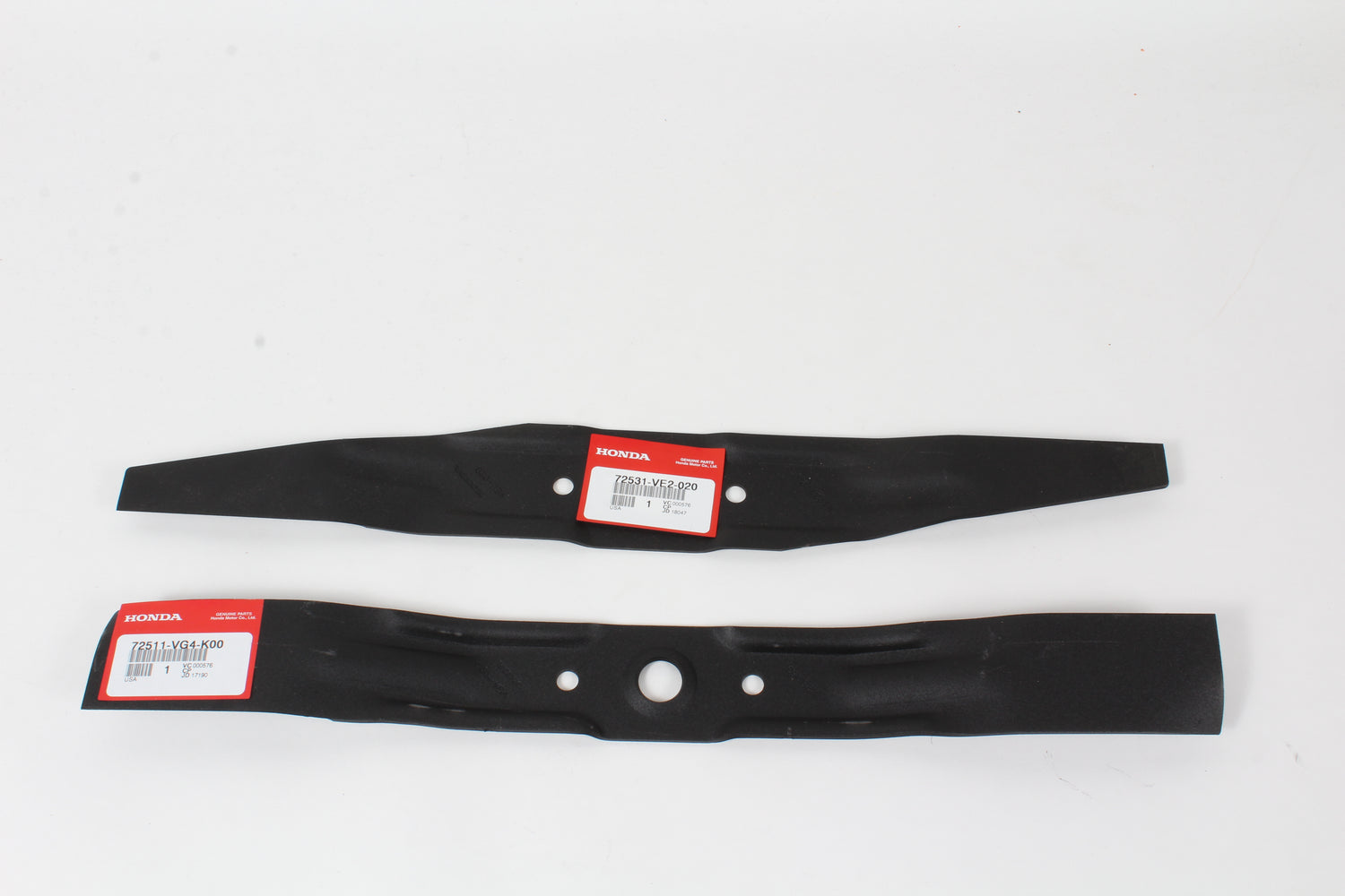 Genuine Honda 72511-VG4-K00 & 72531-VE2-020 Mower Blade Set OEM