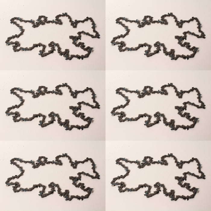 6 PK Oregon 72CJ093G 28" Full Chisel Square Ground Skip Saw Chain 3/8 .050 93DL