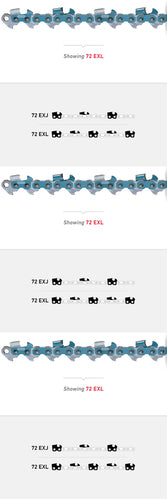 3 PK Oregon 72EXJ072G PowerCut 20" 3/8" .050" 72DL Skip Full Chisel Saw Chain