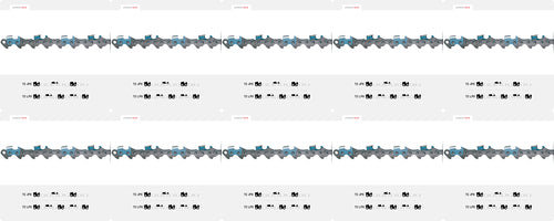 10 Pack Oregon 72JPX072G PowerCut™ Saw Chain 20"
