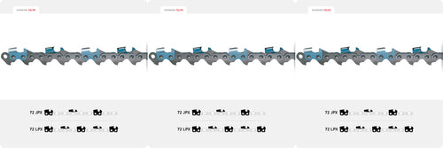 3 Pack Oregon 72JPX072G PowerCut™ Saw Chain 20"