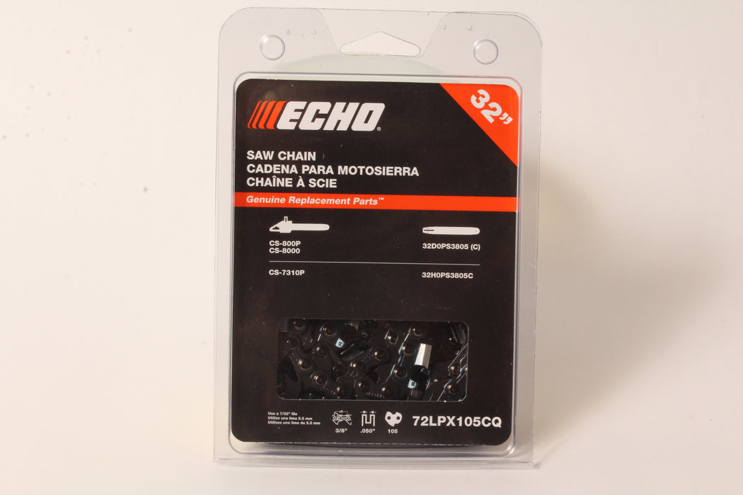 Genuine Echo 72LPX105CQ 32" .050" 3/8" 105 DL Chainsaw Chain Loop