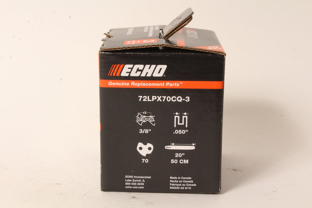 Genuine Echo 72LPX70CQ-3 3 Pack of 20" .050" 3/8" 70 DL Chain Loop OEM