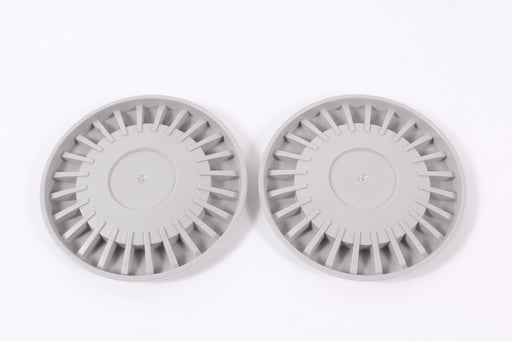 2 Pack MTD 731-0981C Gray Hub Cap Fits Craftsman Huskee Troy Bilt White Yard Man