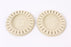 2 Pack Genuine MTD 731-0982C Beige Hub Cap Fits Gold Series White Yard Machines