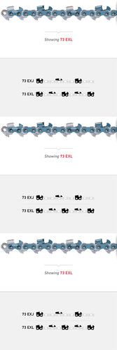 3 PK Genuine Oregon 73EXL072G PowerCut 20" 3/8" .058" 72DL Saw Chain Loop