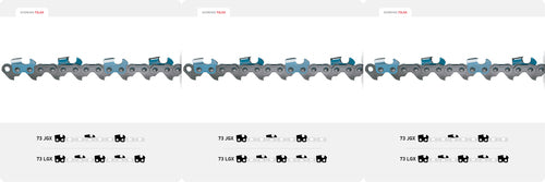 3 Pack Oregon 73JGX072G PowerCut™ Saw Chain 20"