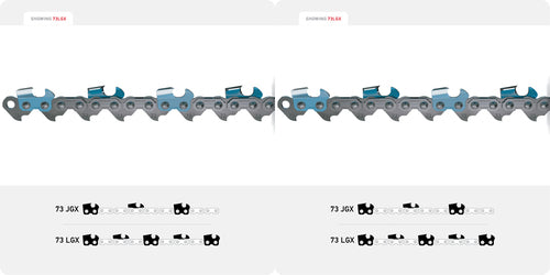 2 Pack Oregon 73JGX084G PowerCut™ Saw Chain 24"